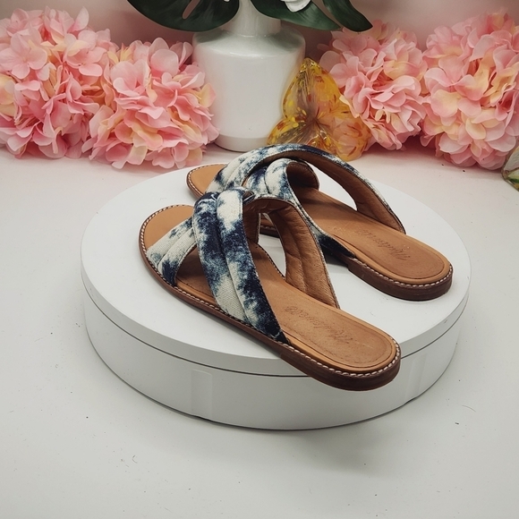 Madewell The Skyler Slide Sandal in Tie-Dye Sz 6.5 - Picture 4 of 14